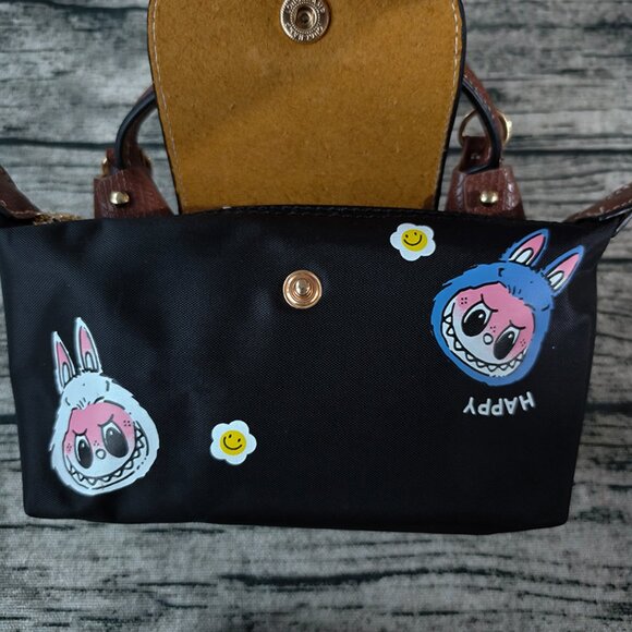 Longchamp x POP MART Black Mini Crossbody Bag - Picture 3 of 5